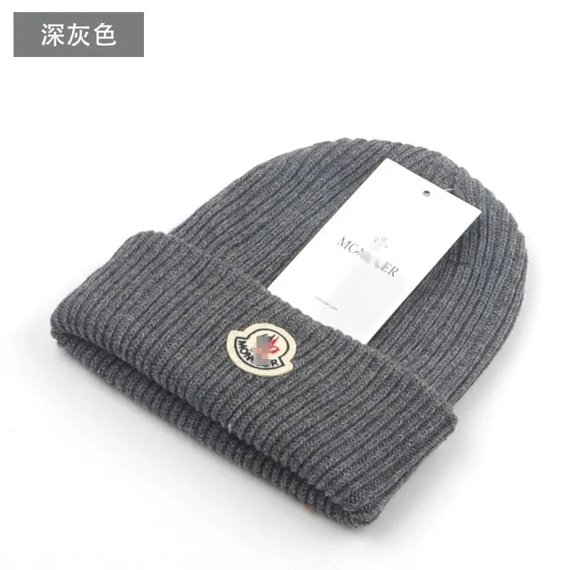 Moncler Deep Grey Beanie Hat