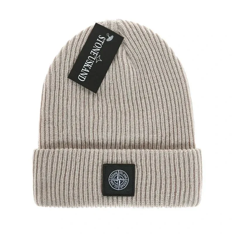 Stone Island 68-15 Beige Beanie Hat