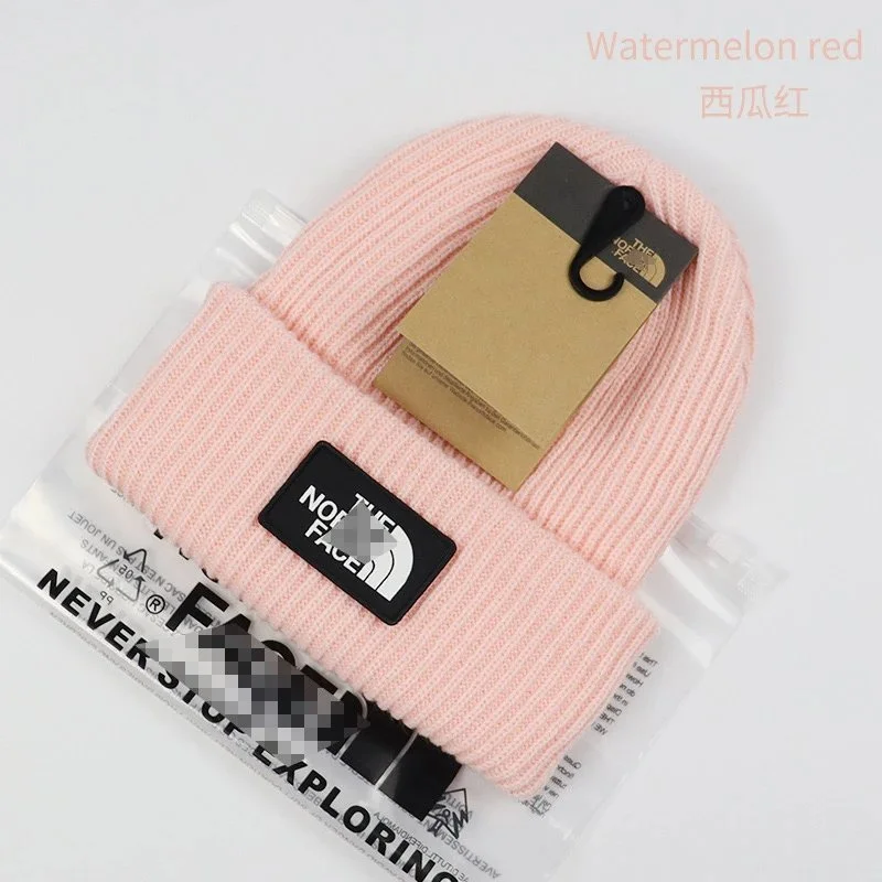 The North Face Nuptse Watermelon Red Beanie