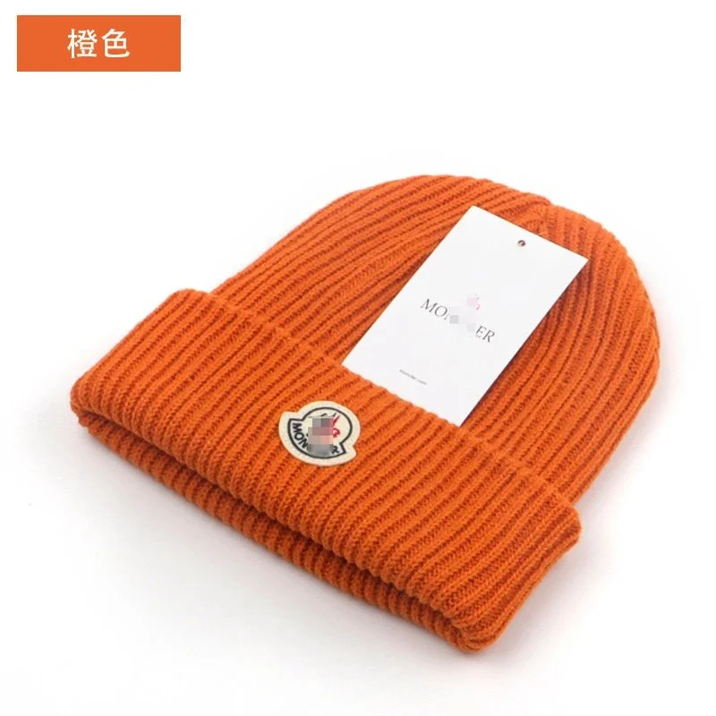 Moncler Orange Beanie Hat