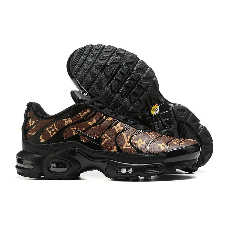 Louis Vuitton Air Force 1 Monogram Black & Brown Sneakers