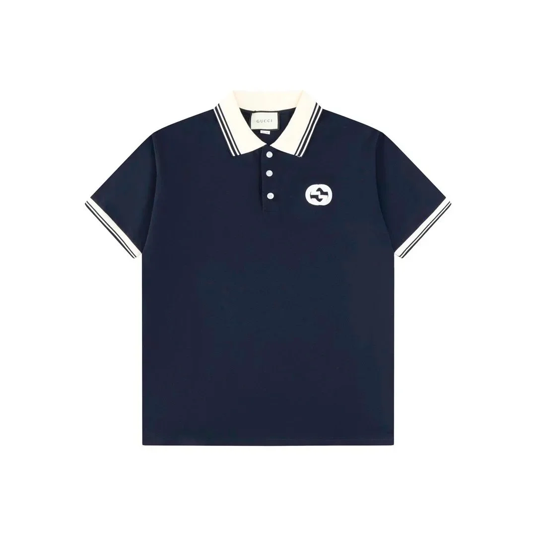 Gucci Navy & White Polo Shirt