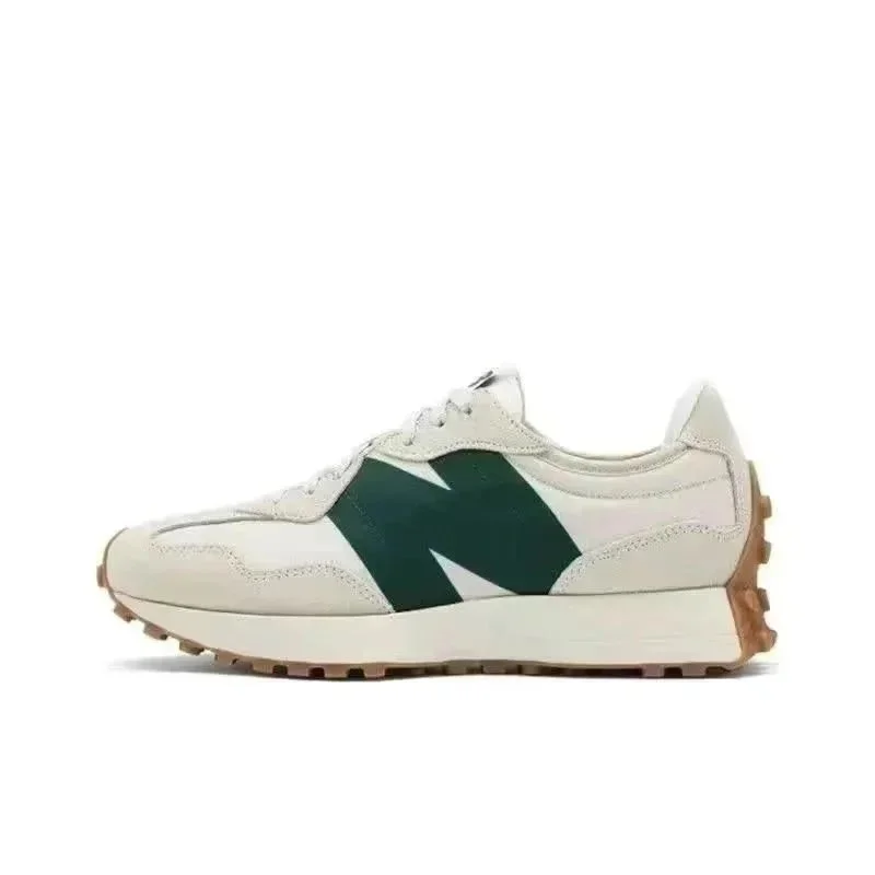 New Balance 327 Sail/Green Sneakers