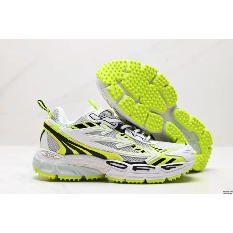 Unisex Neon Yellow & White Sneakers