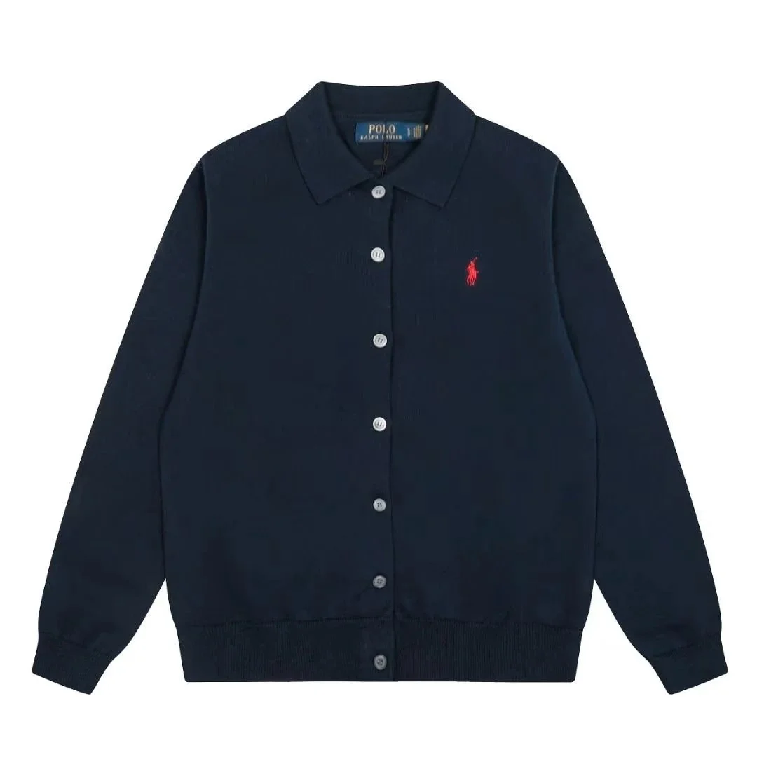 Polo Ralph Lauren Navy Polo Cardigan with Red Pony