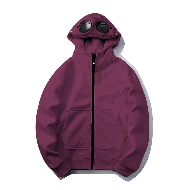 Purple Goggle Hoodie Sweatshirt