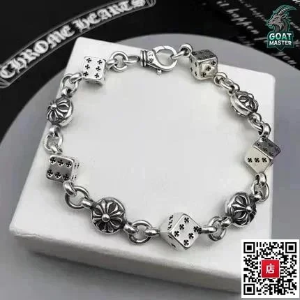 Chrome Hearts CH Cross Silver Bracelet