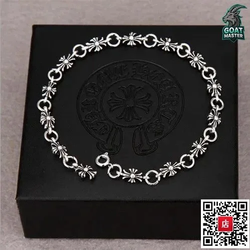 Chrome Hearts CH Cross Silver Bracelet