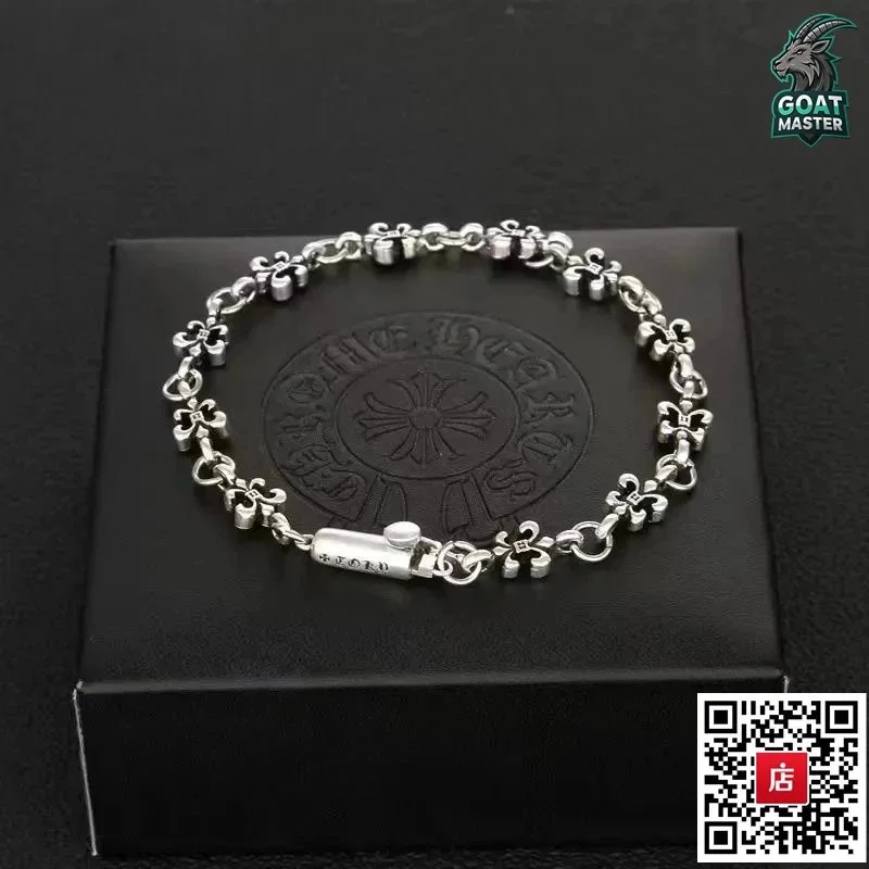 Chrome Hearts CH Cross Silver Bracelet