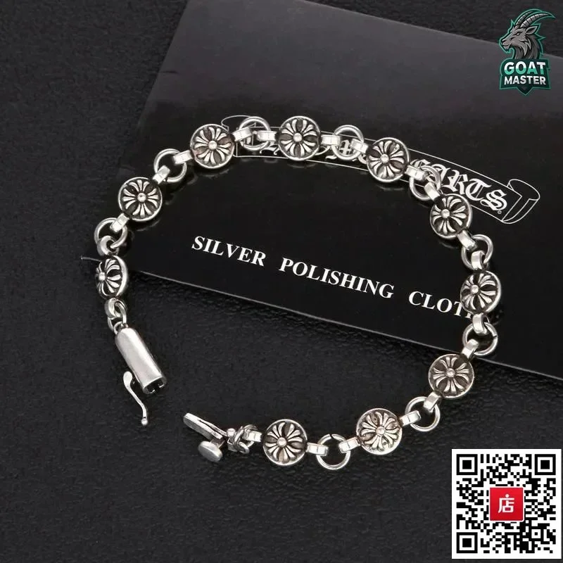 Chrome Hearts CH Cross Silver Bracelet