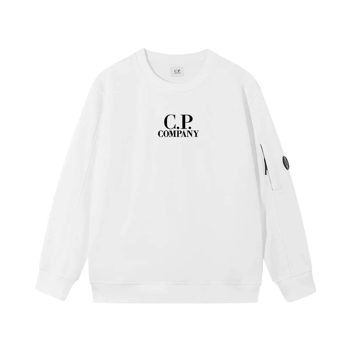 C.P. Company White Logo Sweatshirt