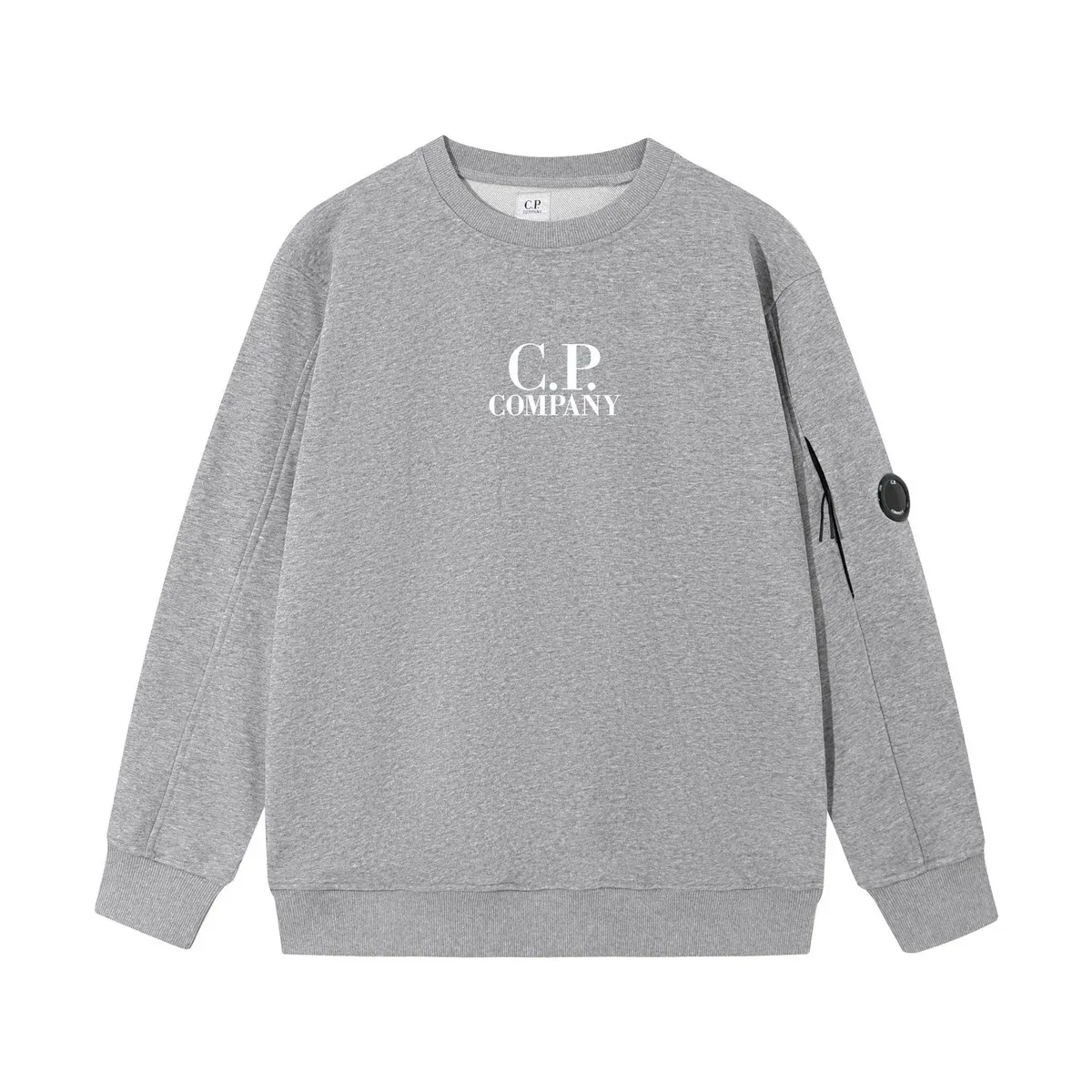 C.P. Company Grey Solid Logo Sweatshirt