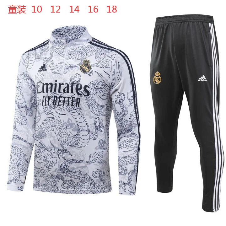 Adidas Real Madrid White Dragon Tracksuit