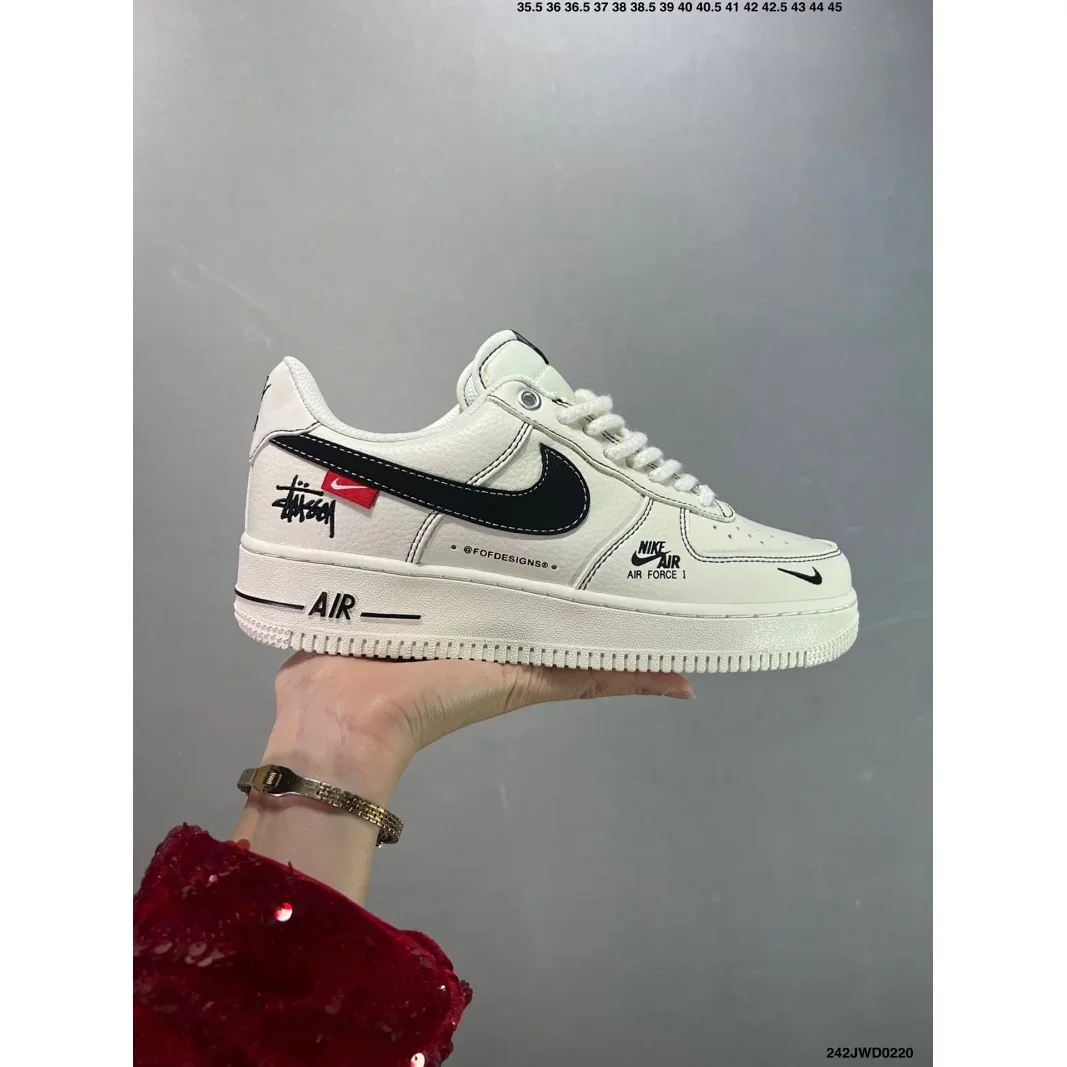 Nike Air Force 1 Stussy Sail/Black Sneakers