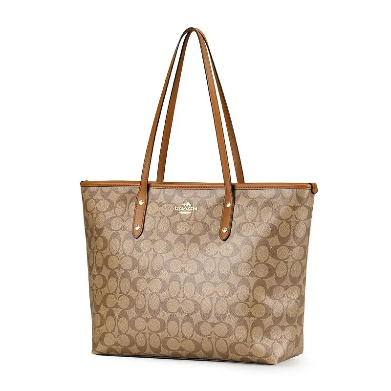 Coach Signature Tote Bag Camel