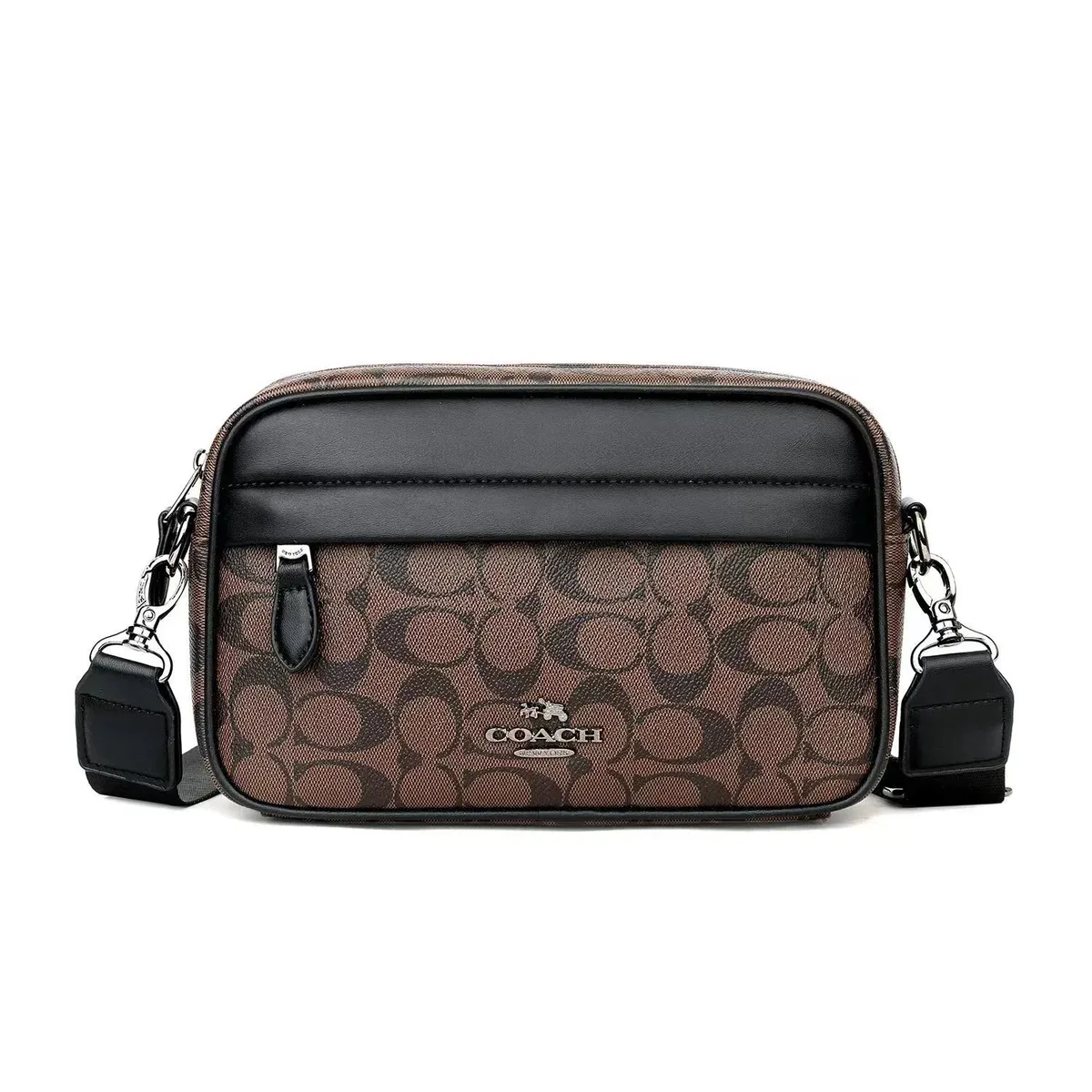 Coach Signature Canvas Crossbody Bag Brown/Black