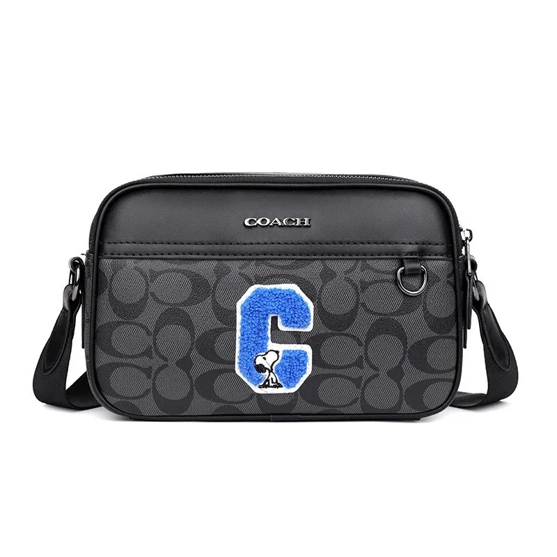 Coach Snoopy 'C' Crossbody Bag Black/Blue
