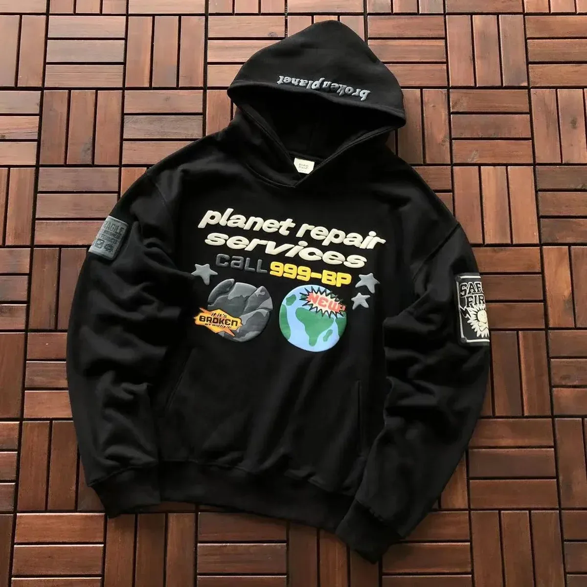 Broken Planet Broken Planet Market Hoodie Black Planet Repair Services