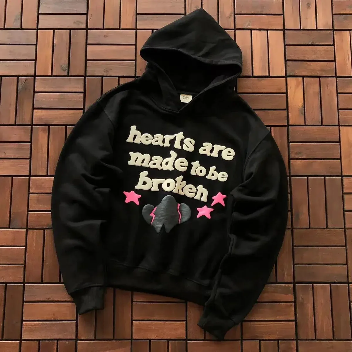A Bathing Ape BAPE STA Hearts Hoodie Black