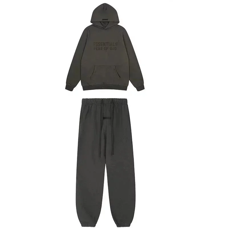 Fear of God Essentials Hoodie & Pants Set Dark Olive Co-ord Set