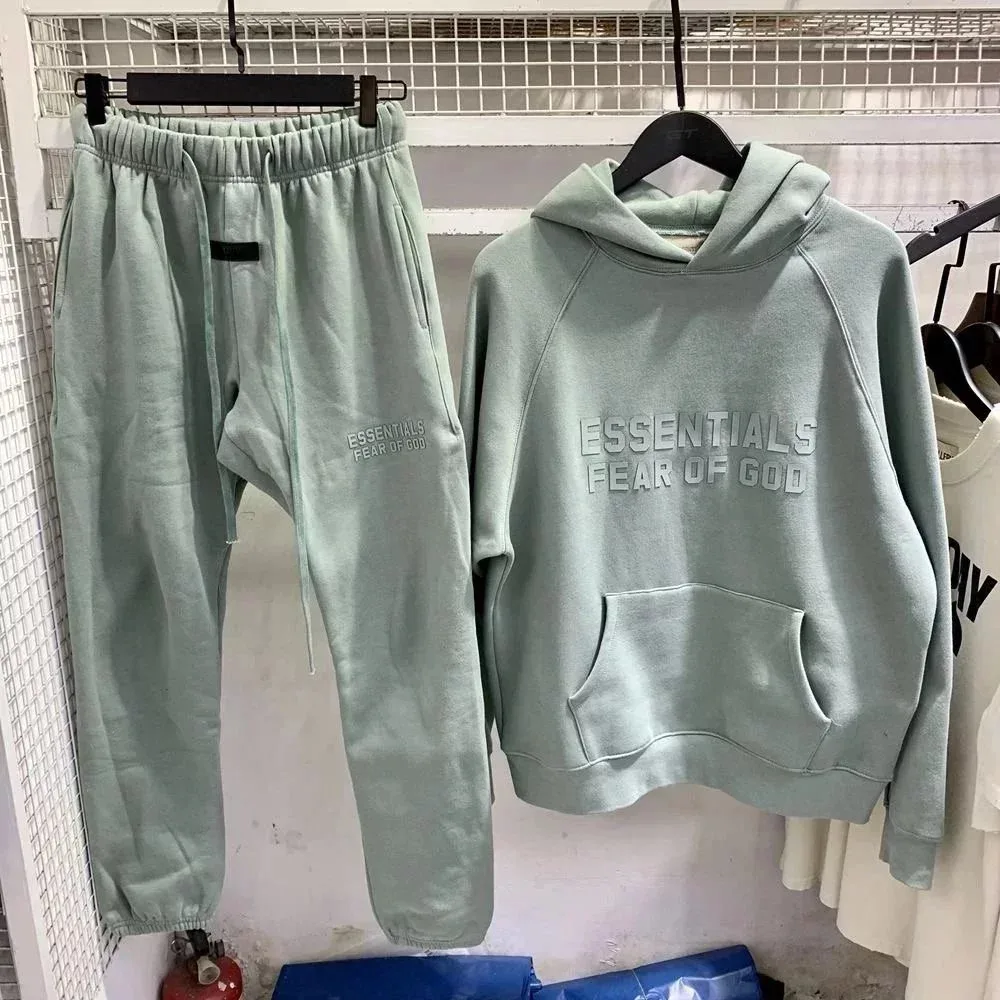 Fear of God Essentials Mint Green Tracksuit Set
