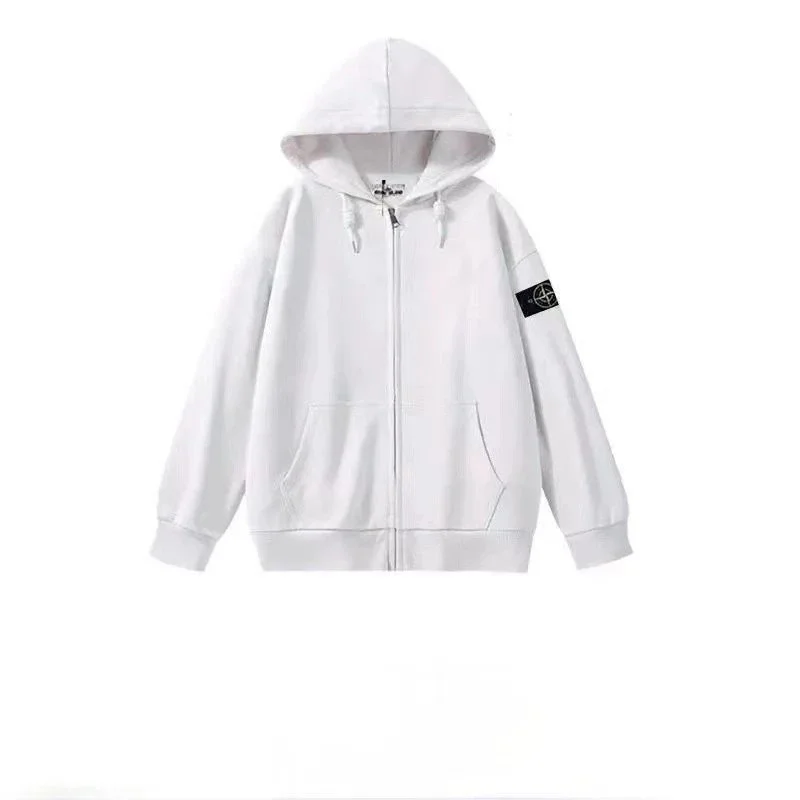 Stone Island 68-15 White Hoodie