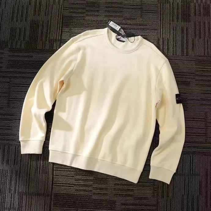 Stone Island 68-15 Cream Crewneck Sweatshirt