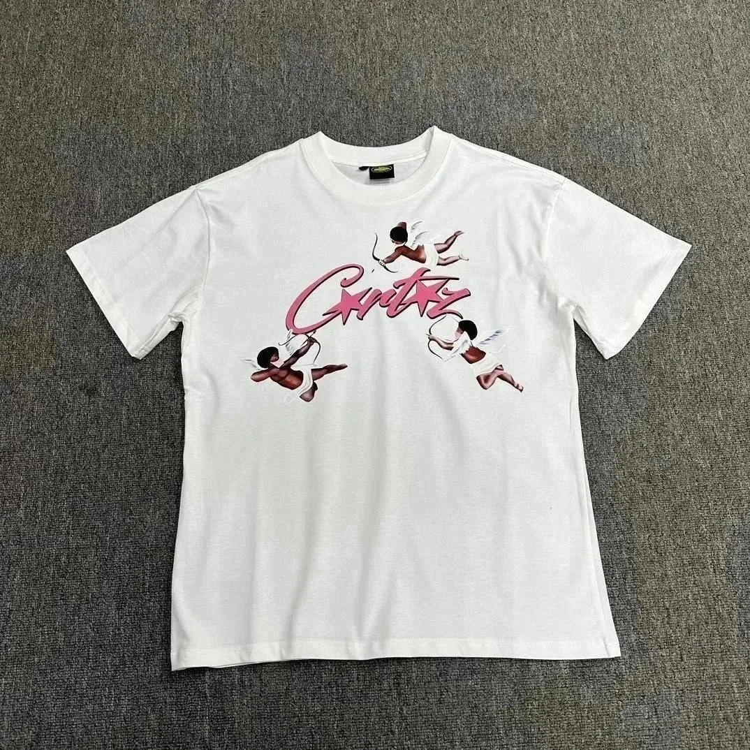 White Cupid Print T-Shirt