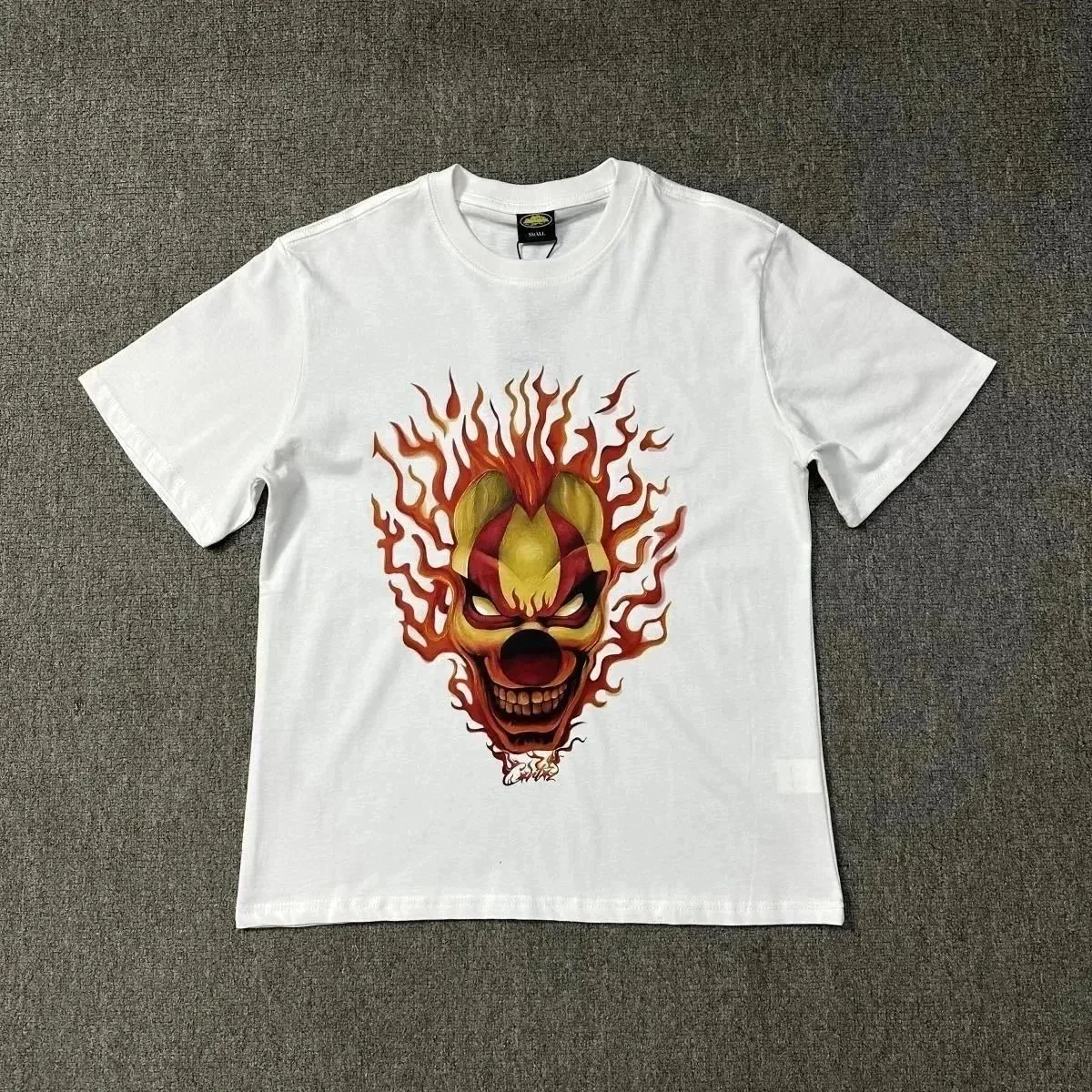 White Clown Flames T-Shirt