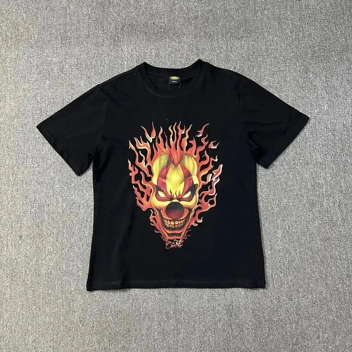 Black Clown Flames T-Shirt