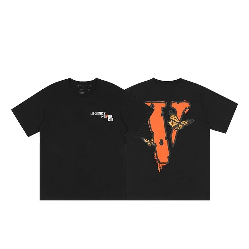 Black 'Legends Never Die' Butterfly T-Shirt