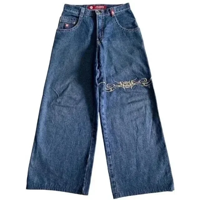 Wide Leg Denim Jeans N04 Blue
