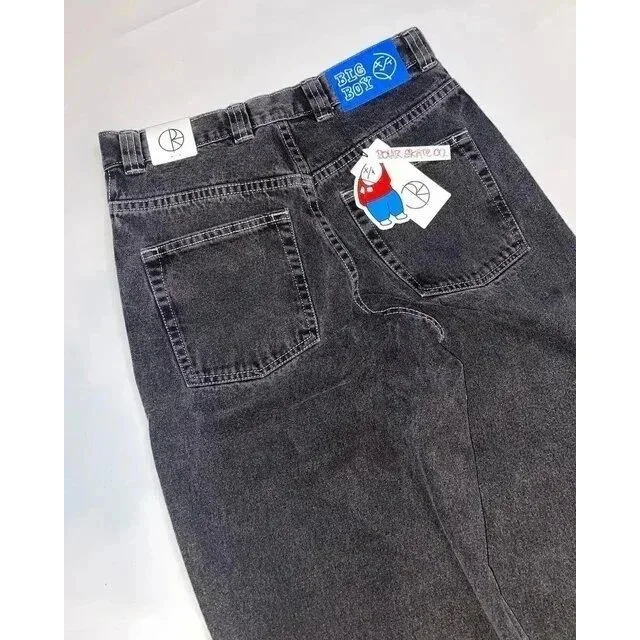 Black Grey Jeans N25 Black Grey Bottoms