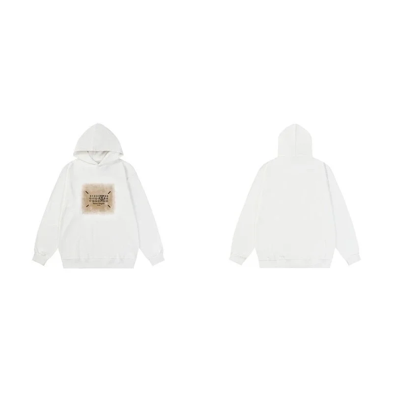 Unisex White BB-08 Hoodie with Graphic Print