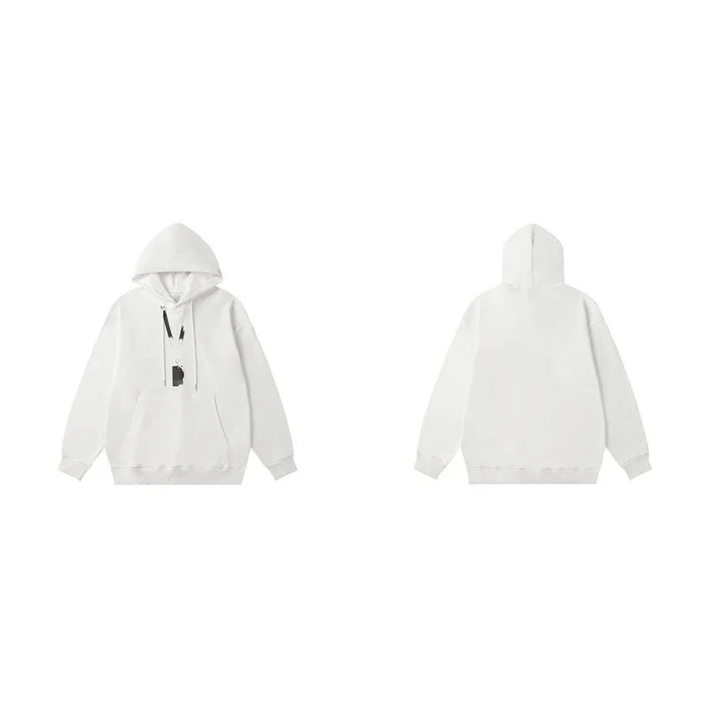 Unisex White BB-14 Hoodie with Minimalist Graphic