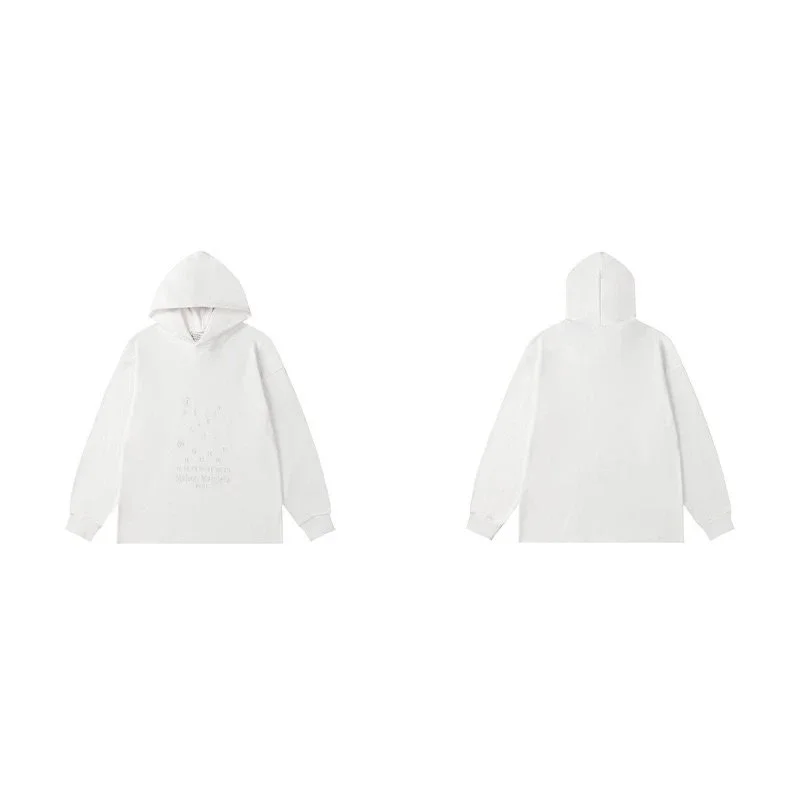 Unisex White BB-16 Hoodie Sweatshirt