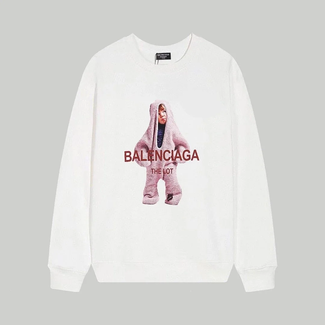 Balenciaga The Lot White Graphic Sweatshirt