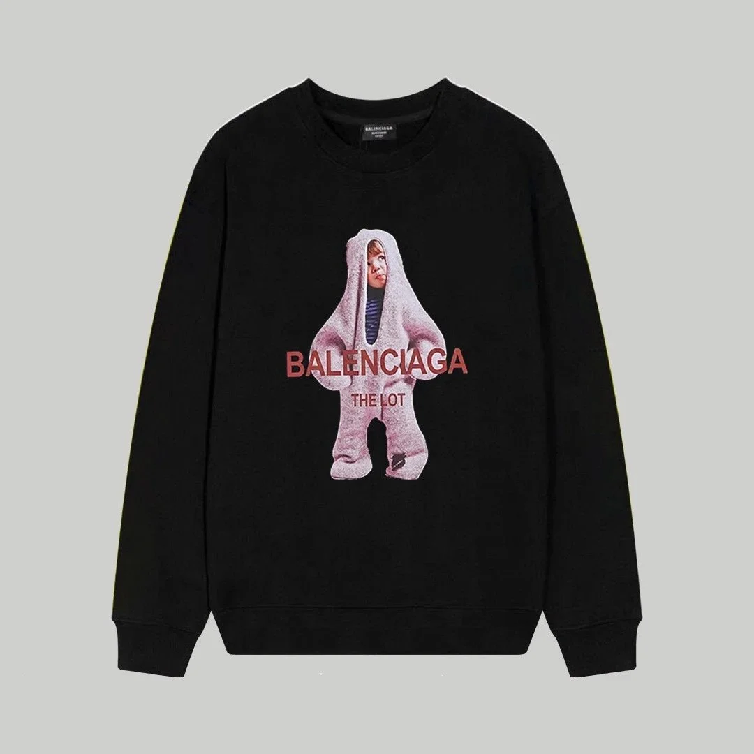 Balenciaga The Lot Black Graphic Sweatshirt