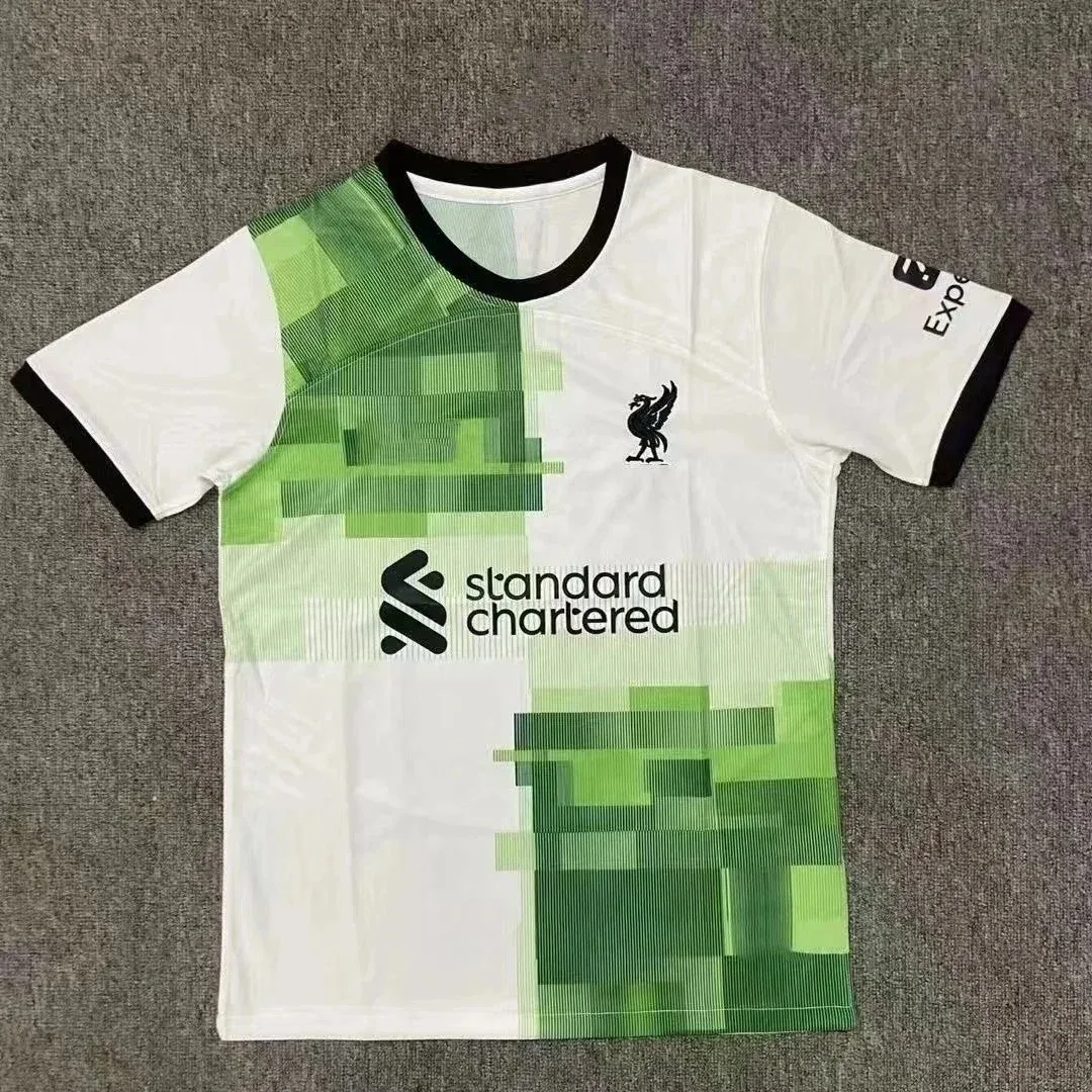 Liverpool FC White & Green Jersey