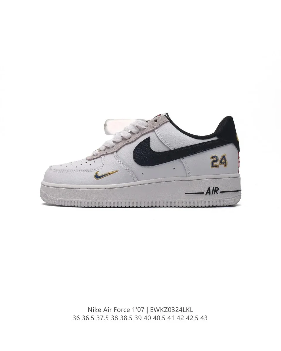Nike Air Force 1 '07 White/Black Gold 24 Sneakers