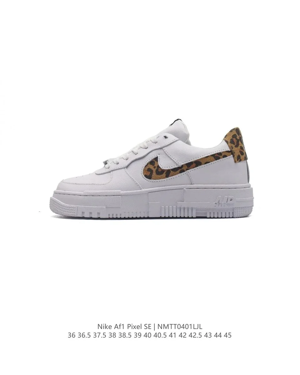 Nike Air Force 1 Pixel SE White Leopard Sneakers