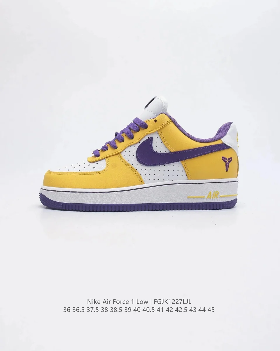 Nike Air Force 1 Low Lakers Yellow/Purple Sneakers