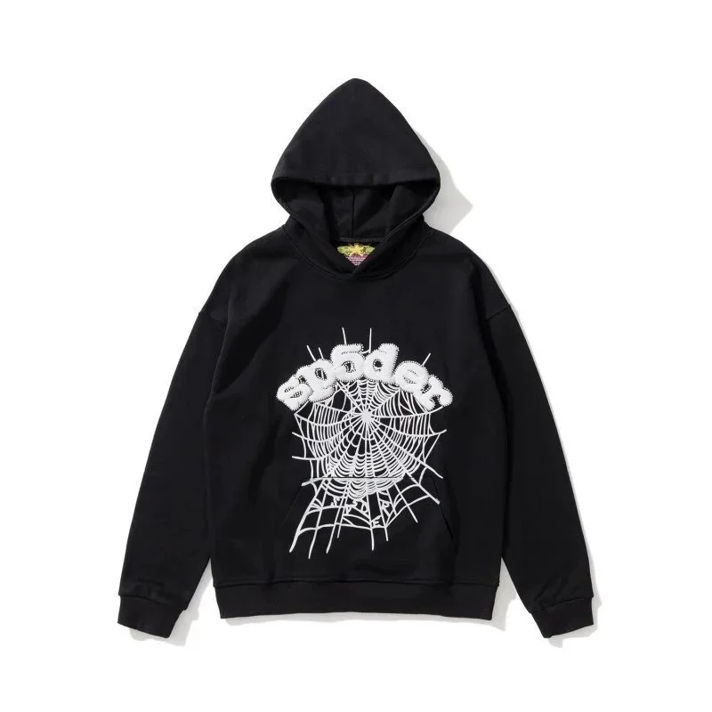 SP5DER Spider Black Hoodie