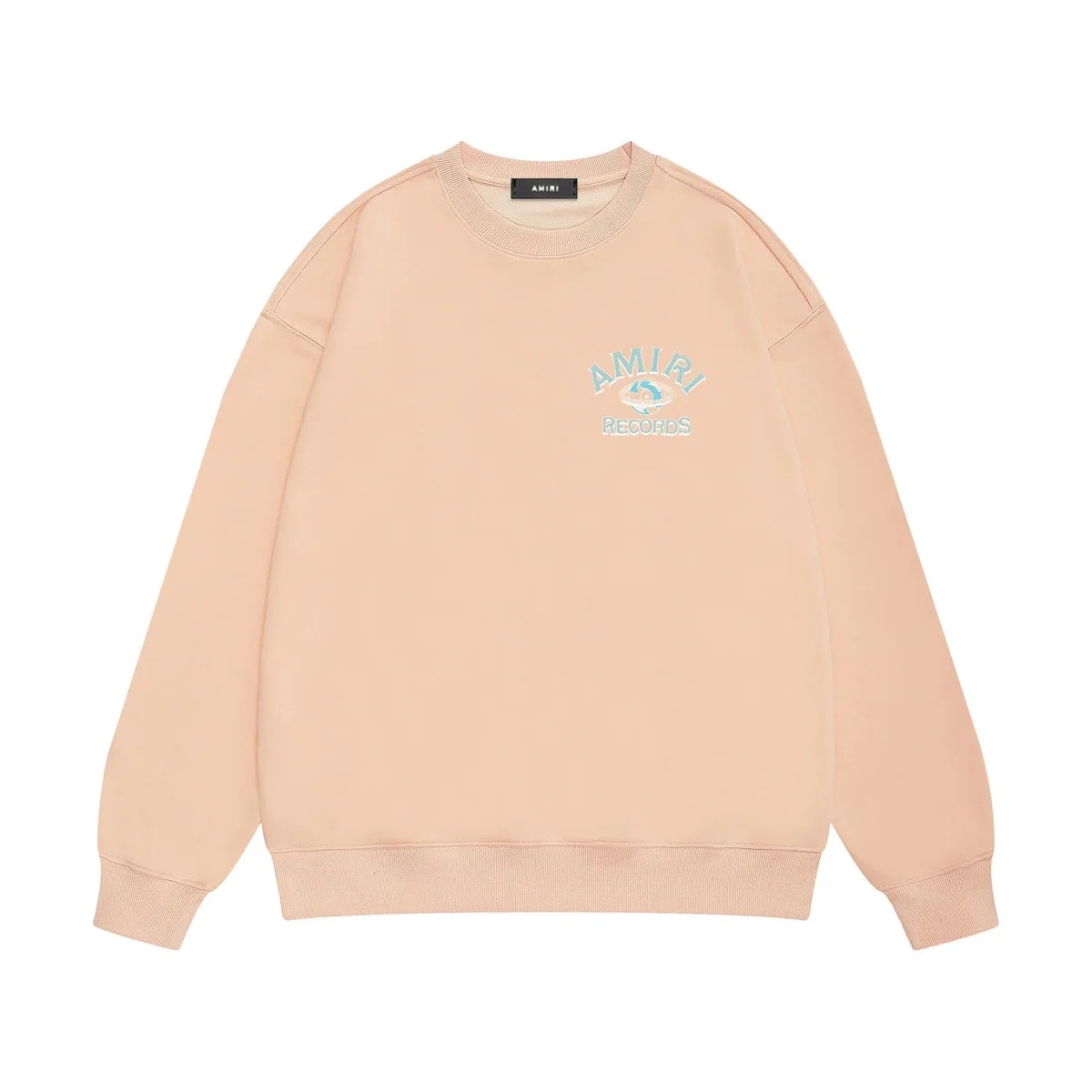 Amiri Records Peach Sweater