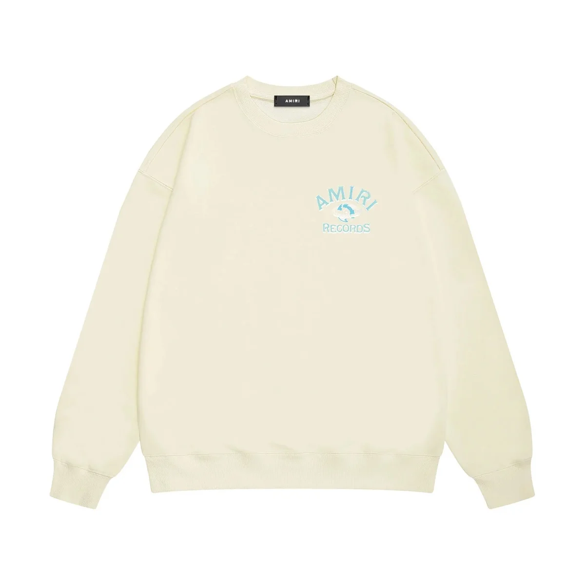 Amiri 29米白色 Records Crewneck Sweatshirt
