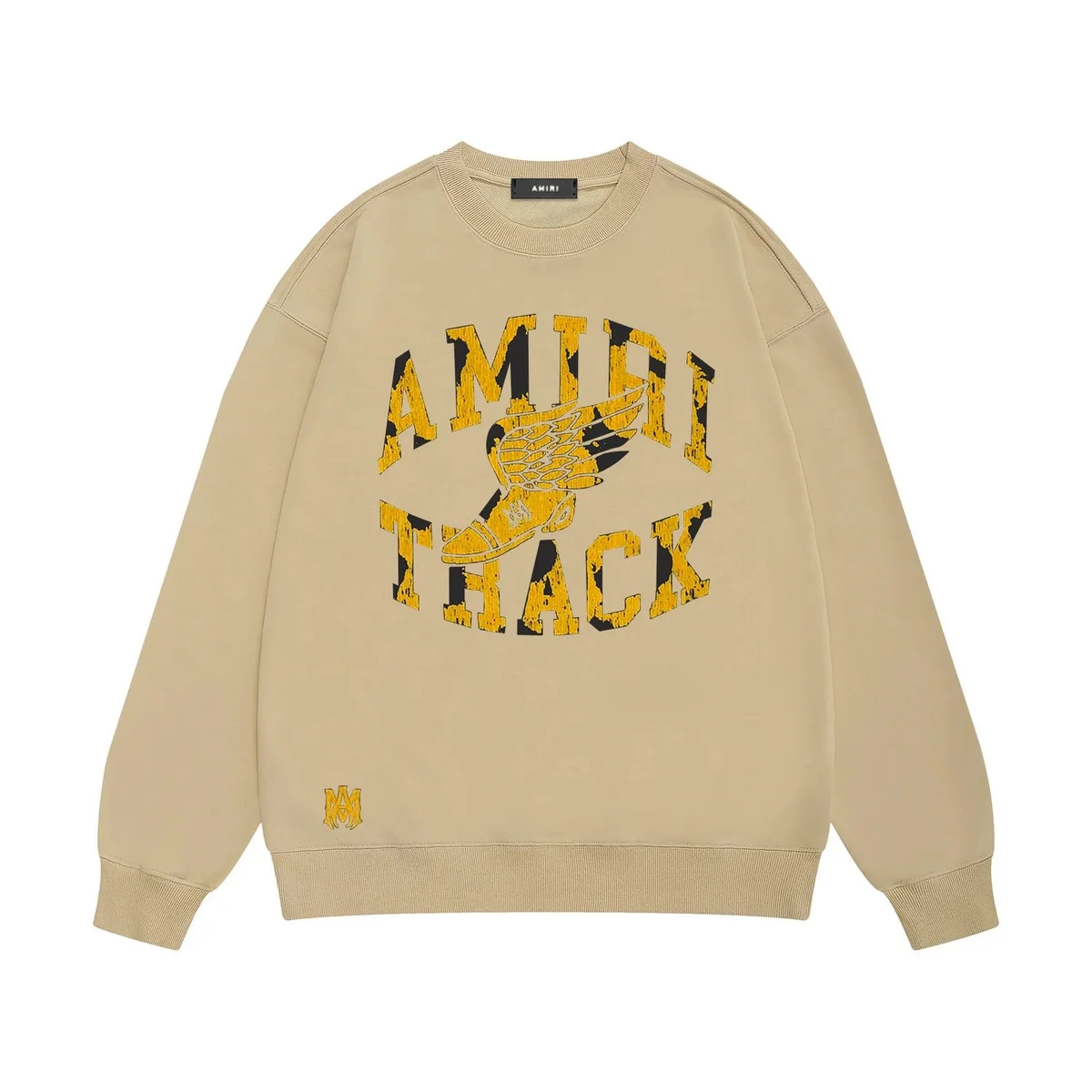 Amiri Track Beige Graphic Sweatshirt