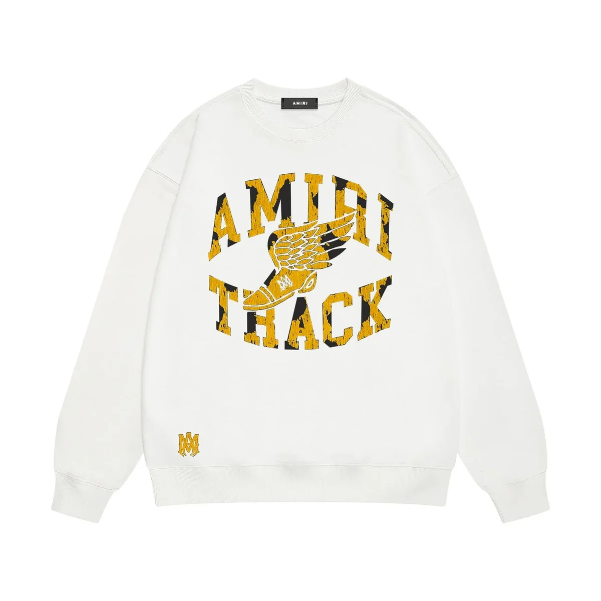 Amiri AMIRI TRACK White Graphic Sweatshirt