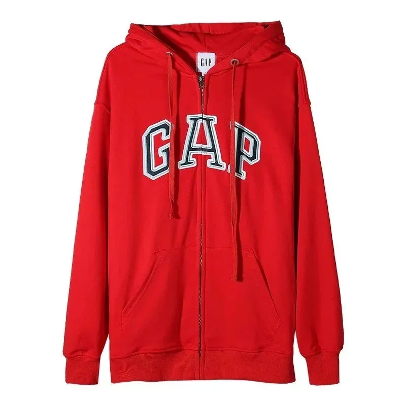 GAP Red Arch Logo Zip-Up Hoodie