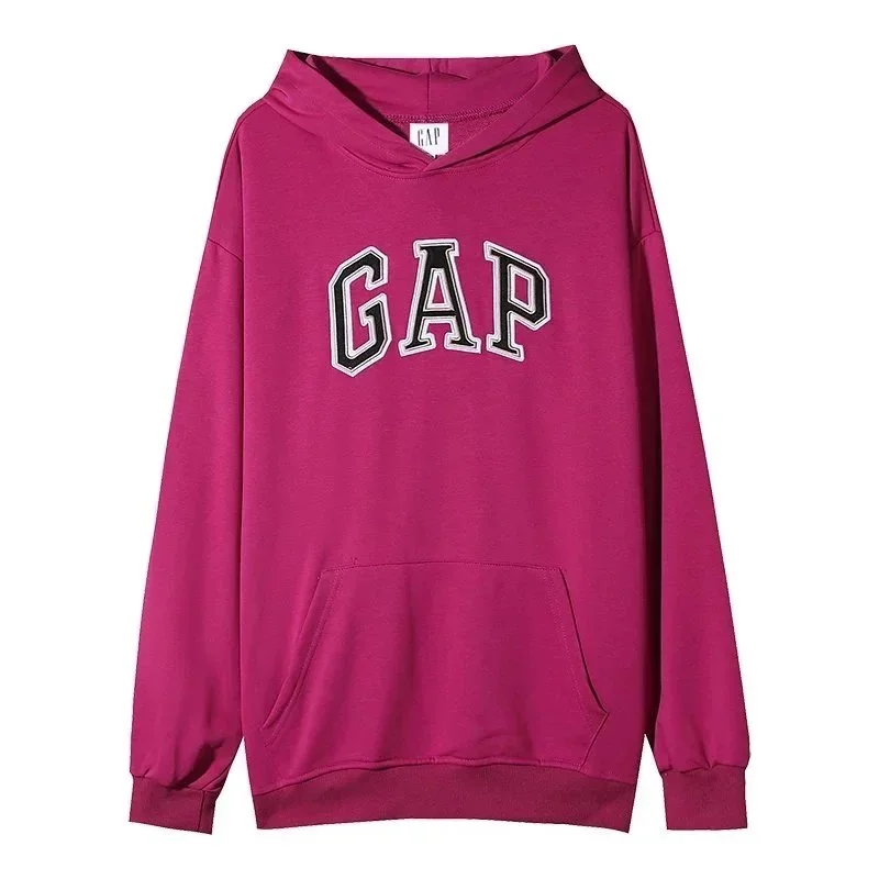 GAP Classic Logo Hoodie Fuchsia Cotton Sweatshirt