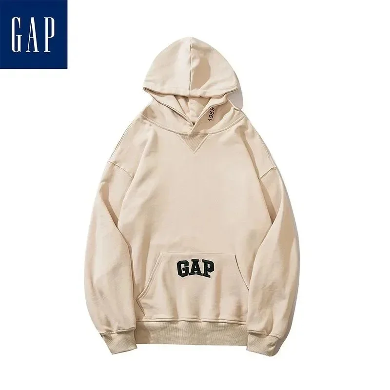GAP Beige Logo Hoodie Sweatshirt